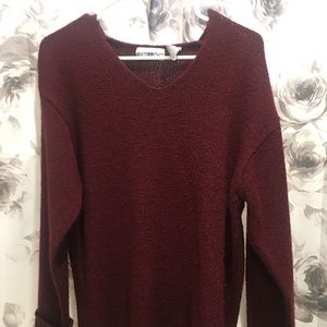 Burgundy sweater
